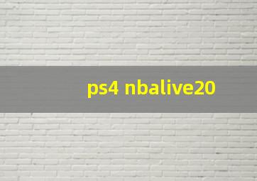 ps4 nbalive20